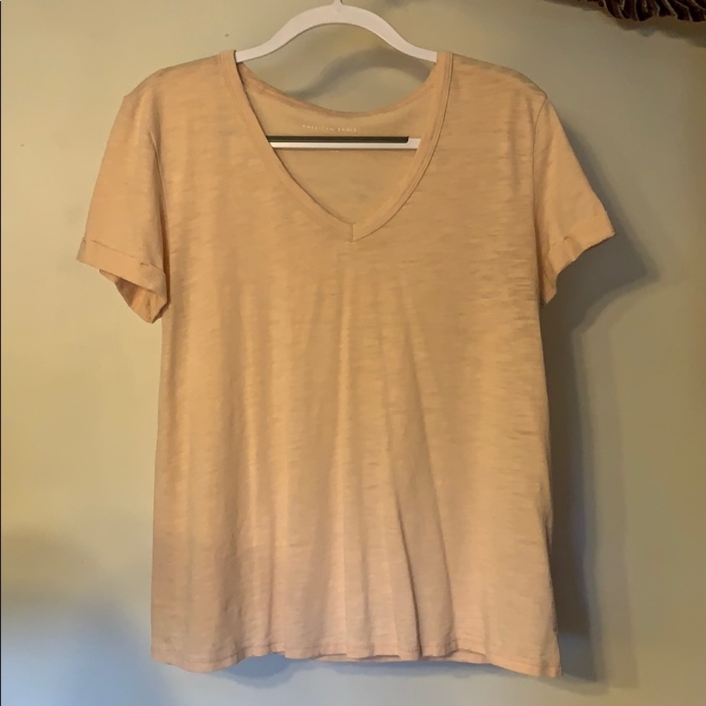 Beige American Eagle Tee